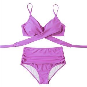 Brand new, 2 piece, purple swimsuit